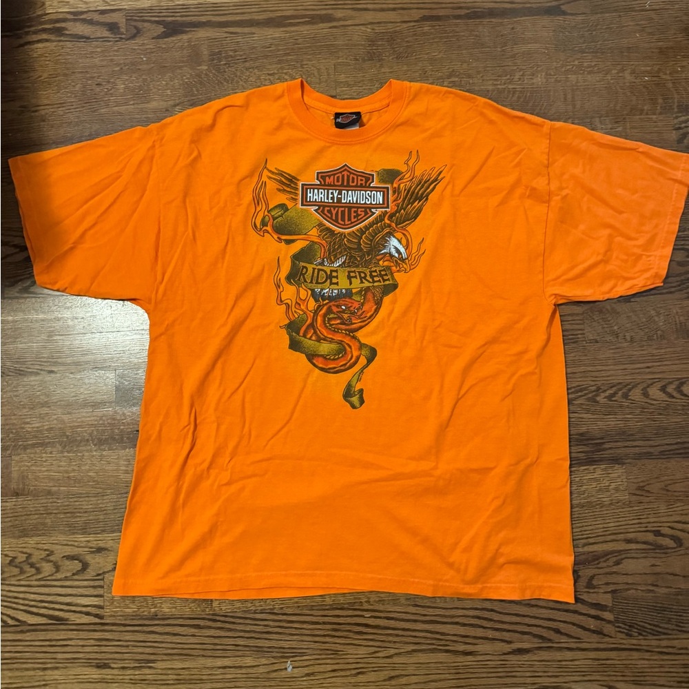Harley-Davidson Orange Graphic T-Shirt
